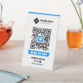 Venmoロゴ スキャンして支払うQRコード決済 台座サイン (インサイチュ)