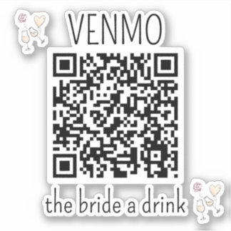 VENMO新婦AドリンクQRコードバチェロレッテ シール
