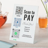 Venmo Business Pay カスタム Hereサインの作成 台座サイン (インサイチュ)