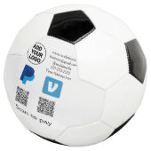 Venmo paypalスキャンを支払う追加q rコードロゴ文字na サッカーボール (3/4)