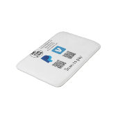 Venmo paypalスキャンを支払う追加q rコードロゴ文字na バスマット (アングル)