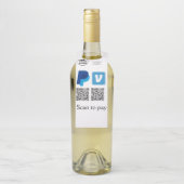 Venmo paypalスキャンを支払う追加q rコードロゴ文字na ボトルネックタグ (ボトル)