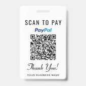 Venmo PayPaL QRコード スキャンして支払う バッジ (裏面)
