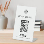Venmo QRコードサイン 支払い用QRコードをスキャン ビジネス用 台座サイン