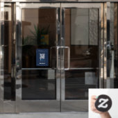 Venmo QRコードスキャンでネイビーブルーを支払う ウィンドウサイン (オフィスドア)