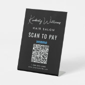 Venmo QRコードビジネス スキャン決済 台座サイン (正面)