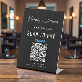 Venmo QRコードビジネス スキャン決済 台座サイン
