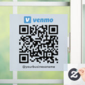 Venmo QRコード支払いスキャンを支払うソフト海軍 ウィンドウサイン (ホーム)