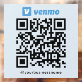 Venmo QRコード支払いスキャンを支払うソフト海軍 ウィンドウサイン