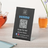 Venmo QRコード支払 |スキャンして支払う 台座サイン (インサイチュ)