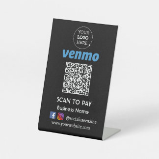 Venmo QRコード支払 |スキャンして支払う 台座サイン