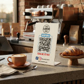 Venmo QRコード支払 |ビジネスを支払うWightスキャン 台座サイン