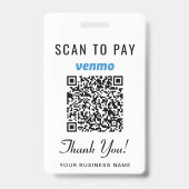 Venmo QRコード スキャンで支払い バッジ (裏面)