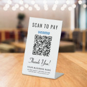 Venmo QRコード スキャンで支払う 台座サイン