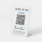 Venmo QRコード スキャンで支払う 台座サイン (正面)