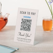 Venmo QRコード ピンク スキャンして支払う 台座サイン (インサイチュ)