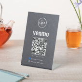 Venmo QR Code Payment | Scan to Pay Business Logo 台座サイン (インサイチュ)