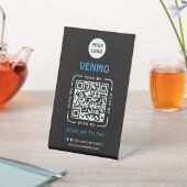 Venmo QR Code Payment | Scan to Pay Business Logo 台座サイン (インサイチュ)
