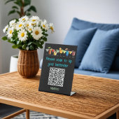 Venmo QR Code Tip Sign | 台座サイン