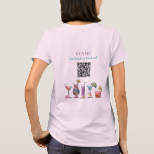 VENMO the Bride a Cotker QRパーソナライズされたコード Tシャツ