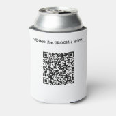 Venmo the GROOM A Drink Custom QR Code   缶クーラー (缶裏面)