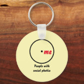 Venn diagram single diagnosis keychain キーホルダー (正面)