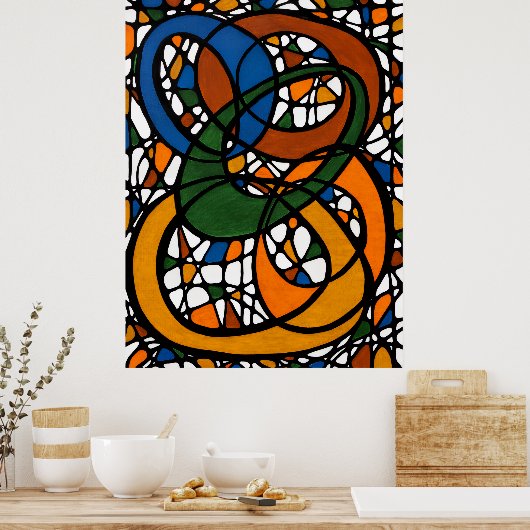 Venn Tangle Print ポスター (キッチン)