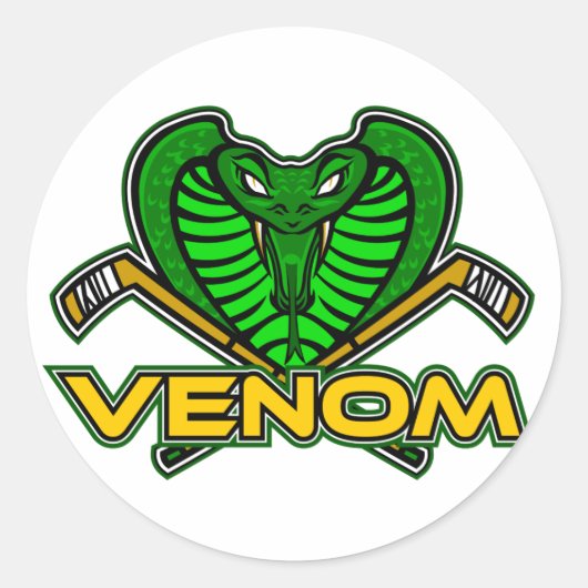 Venomロゴステッカー ラウンドシール (正面)