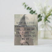 Venom to Wealth Witch Prayer  ポストカード (スタンド正面)