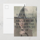 Venom to Wealth Witch Prayer  ポストカード (正面/裏面)