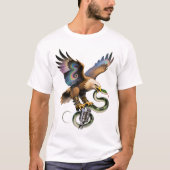 Venom & Voltage - Glam-Metal Eagle Tシャツデザイン Tシャツ (正面)