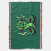 Venomous Snake – Danger and Precision スローブランケット (正面縦)