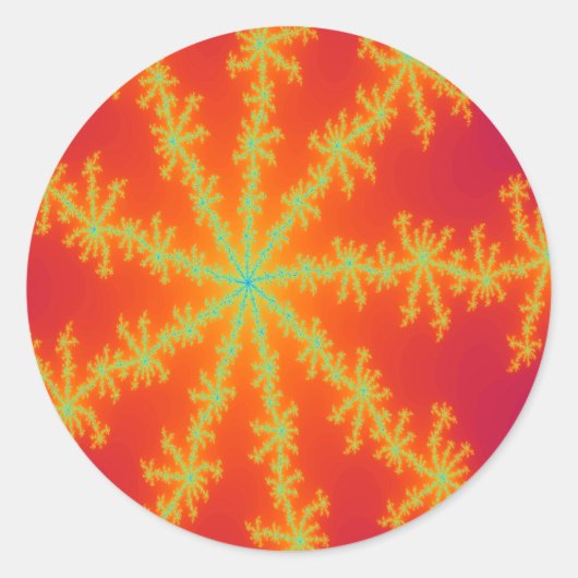 Venous Thunderstormステッカー ラウンドシール (正面)