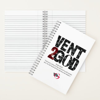 Vent to God Notebook (Black & Red) ノートブック