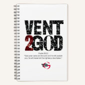 Vent to God Notebook (Black & Red) ノートブック (正面)