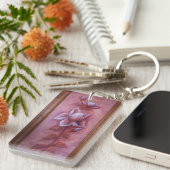 Ventageのflorwerの長方形の倍はキーホルダー味方しました キーホルダー (正面右)