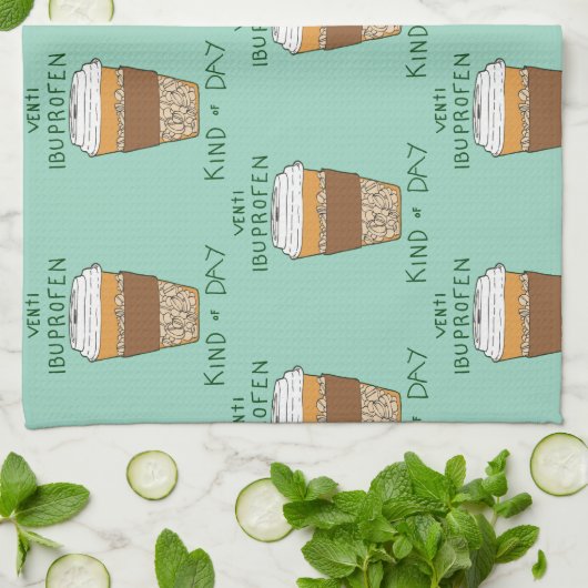 Venti Ibuprofen Kind of Day キッチンタオル (折り畳み)