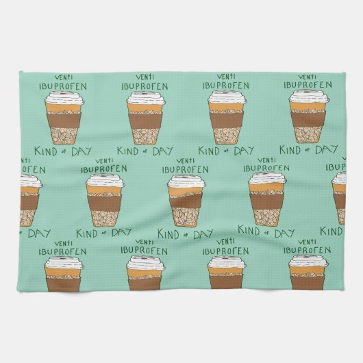 Venti Ibuprofen Kind of Day キッチンタオル (横)