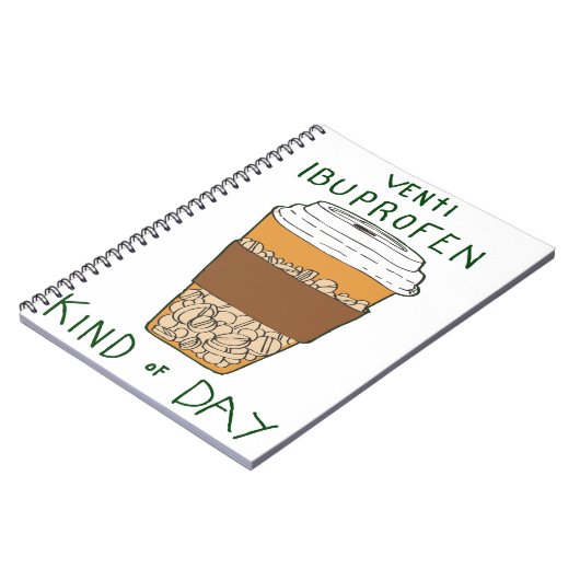 Venti Ibuprofen Kind of Day ノートブック (左側)