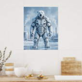 Ventilated Polar Bear ポスター (キッチン)