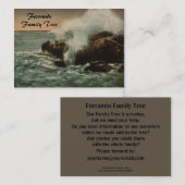 Ventimiglia、リグーリア州、イタリアの波 名刺 (正面/裏面)