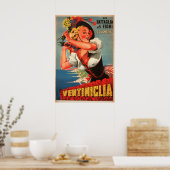Ventimiglia, Italy Vintage旅行ポスター ポスター (キッチン)