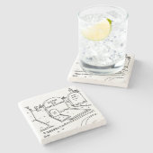 VentriloquismおもしろいでのVentriloquistのジョーク ストーンコースター (横)