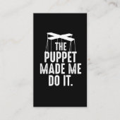 Ventriloquist人形遣い操り人形が私に人形を作った 名刺 (正面)