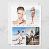 Ventura 5モデルのコンポジットカード | 名前と統計 招待状 (裏面)