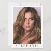 Ventura 5モデルのコンポジットカード | 名前と統計 招待状 (正面)