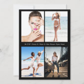 Ventura 5モデルのコンポジットカード | 名前と統計 招待状 (裏面)