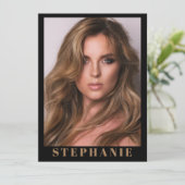 Ventura 5モデルのコンポジットカード | 名前と統計 招待状 (スタンド正面)