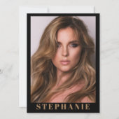 Ventura 5モデルのコンポジットカード | 名前と統計 招待状 (正面)