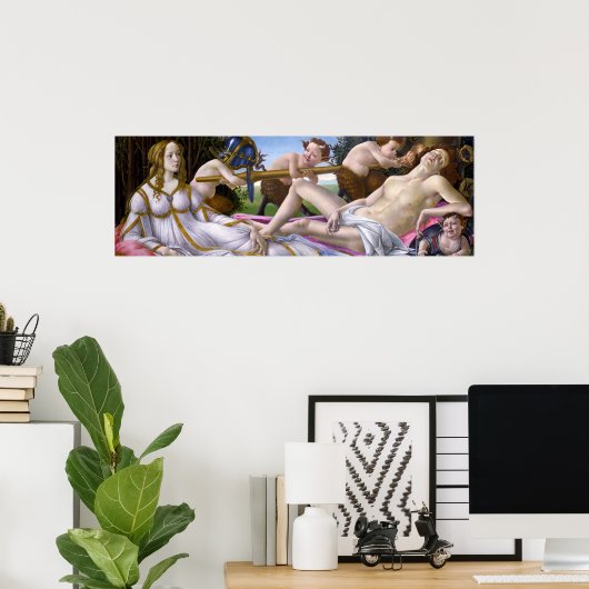 Venusと火星by Botticelli - Poster ポスター (ホームオフィス)
